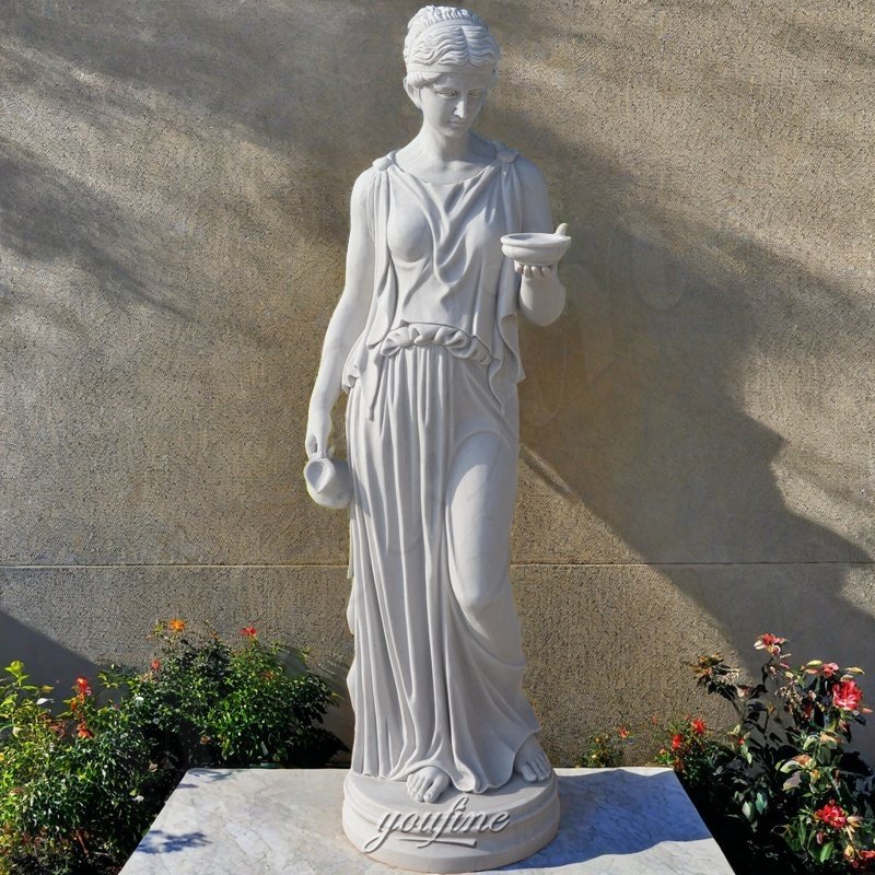 marble hebe goddess of youth statue