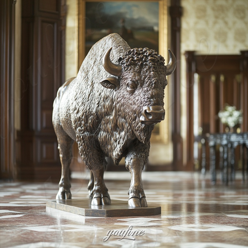 popular bison statue