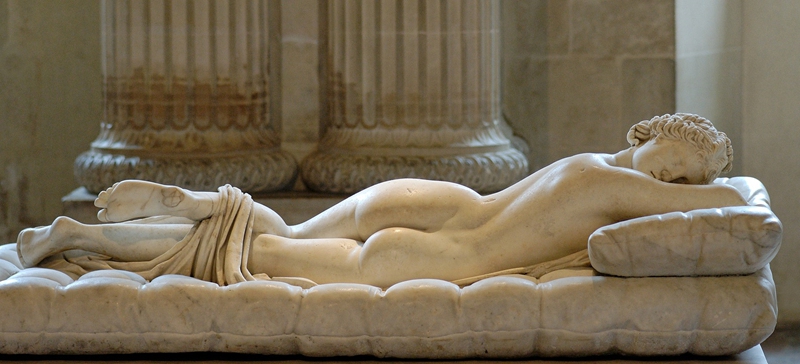 sleeping hermaphrodite sculpture