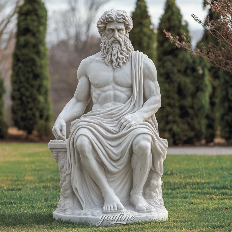 Zeus marble statue