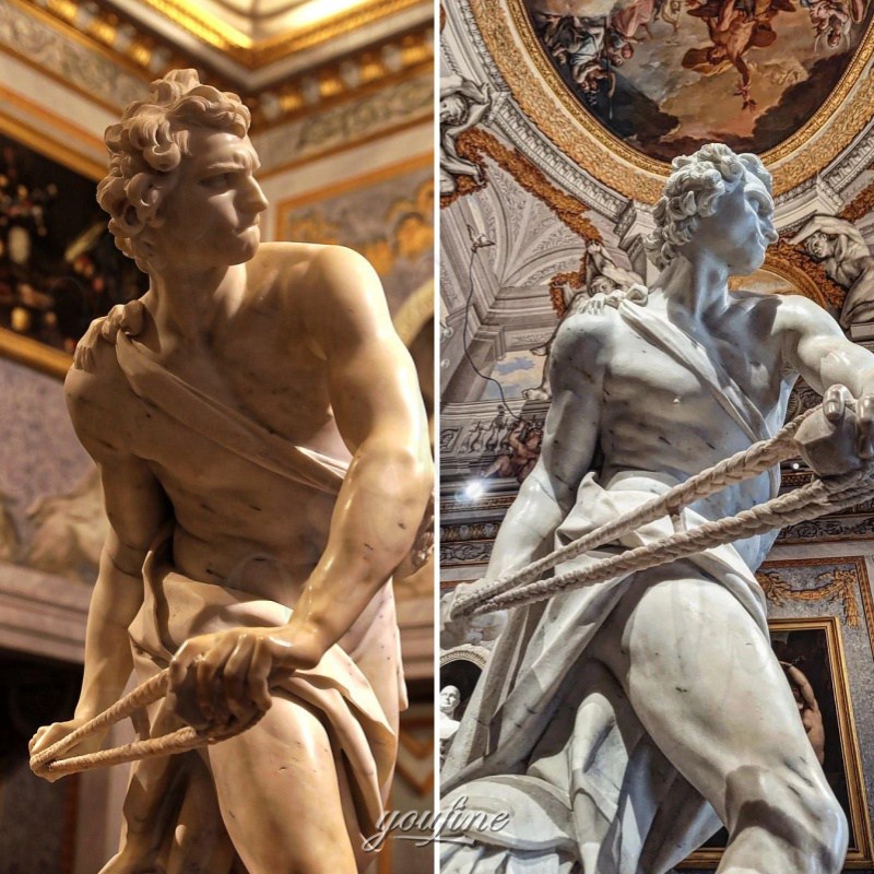 bernini david sculpture details