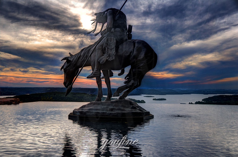 bronze end of the trail statue