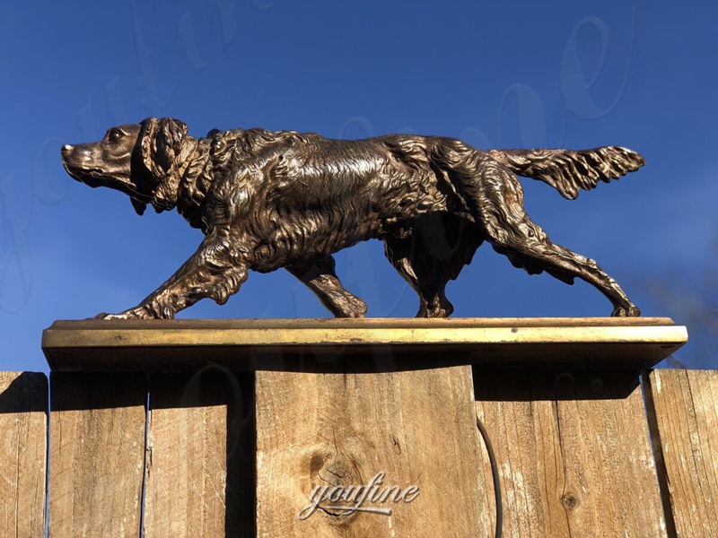 bronze irish setter sculpture