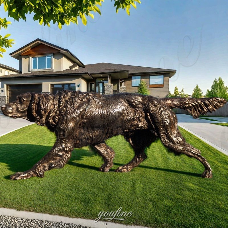 bronze irish setter statue