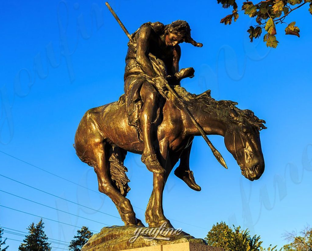 end of the trail sculpture