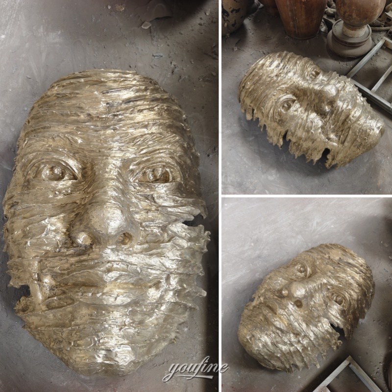 face sculpture after polishing