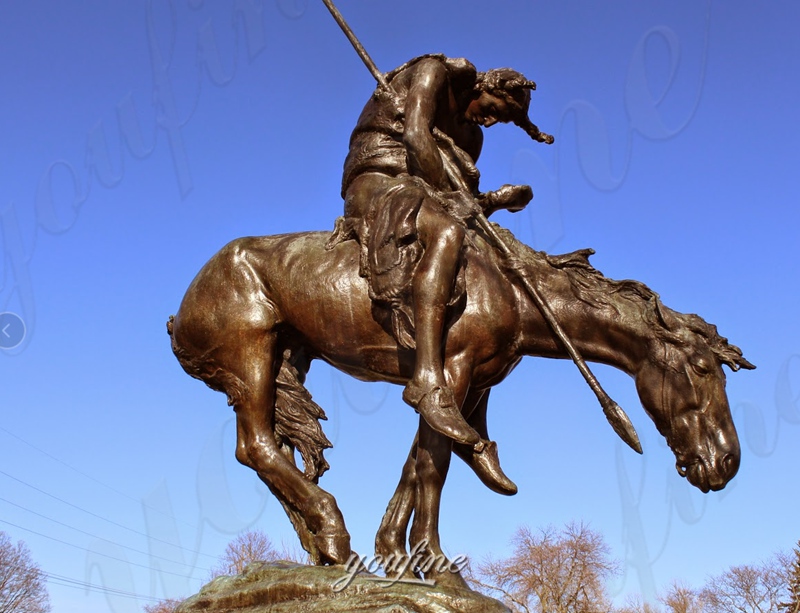 famous end of the trail sculpture