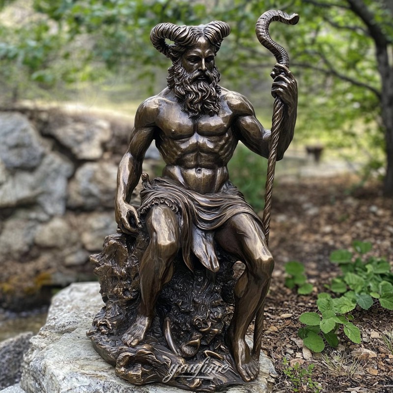 greek god pan statue