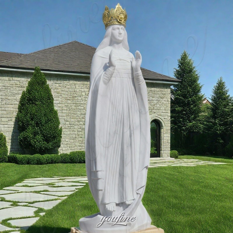 marble the our lady of knock statue