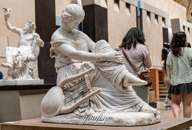 sappho statue in museum