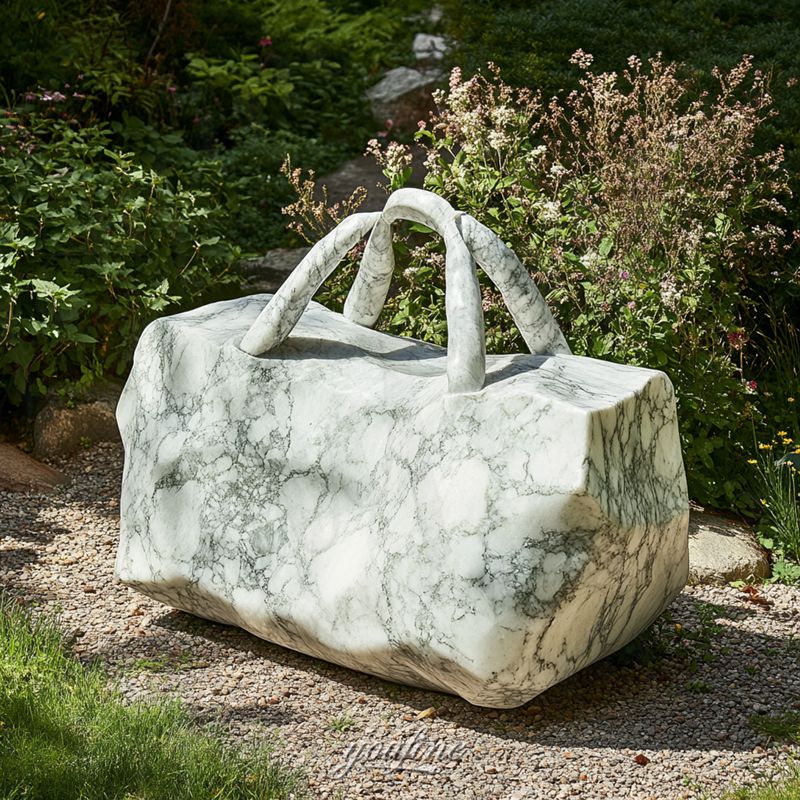 marble bag in garden