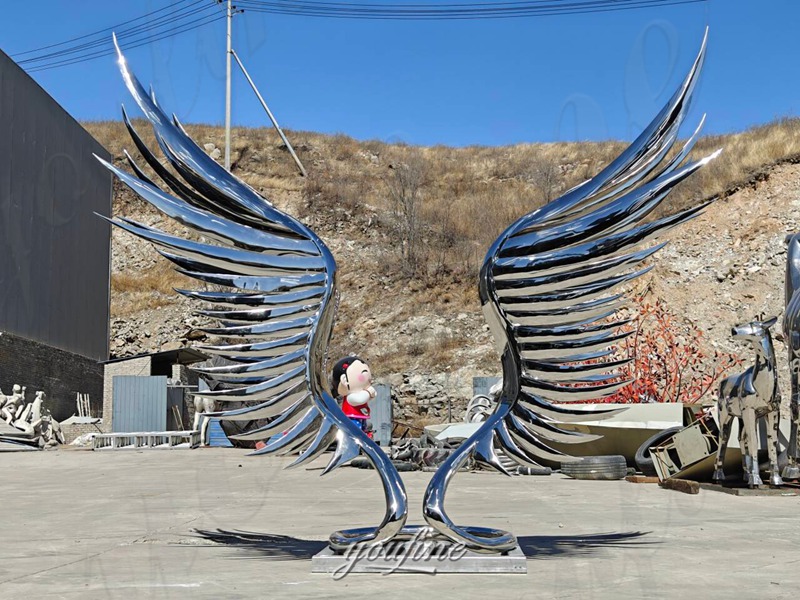 abstract wing sculpture