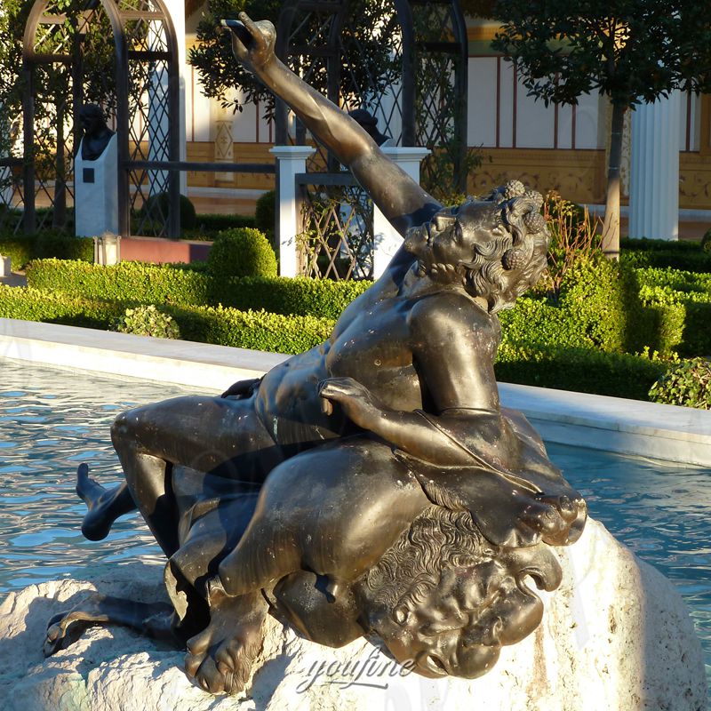 bronze the sleeping Faun sculpture