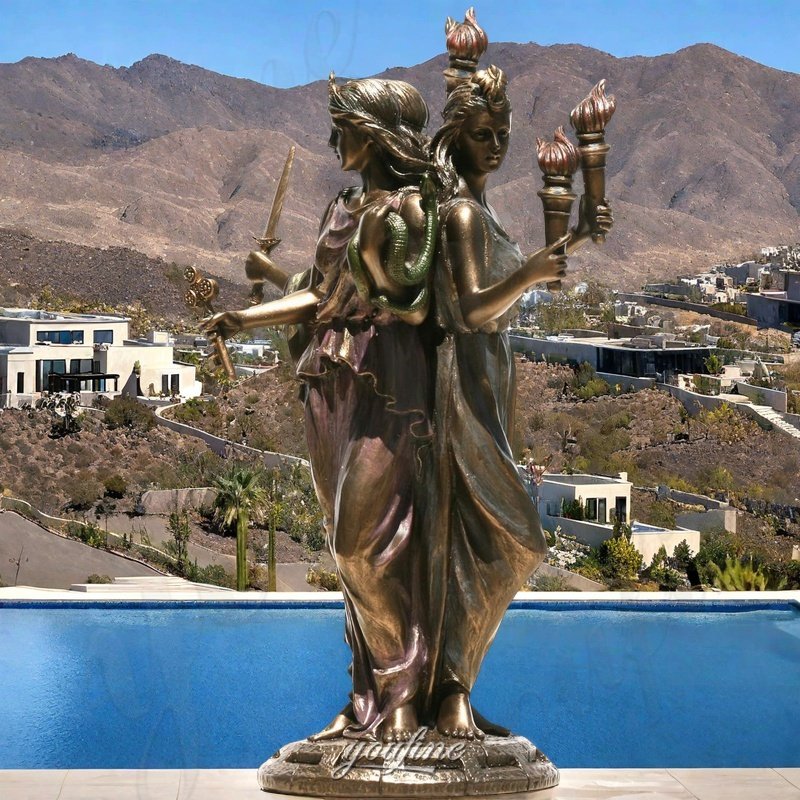 life size Hecate statue