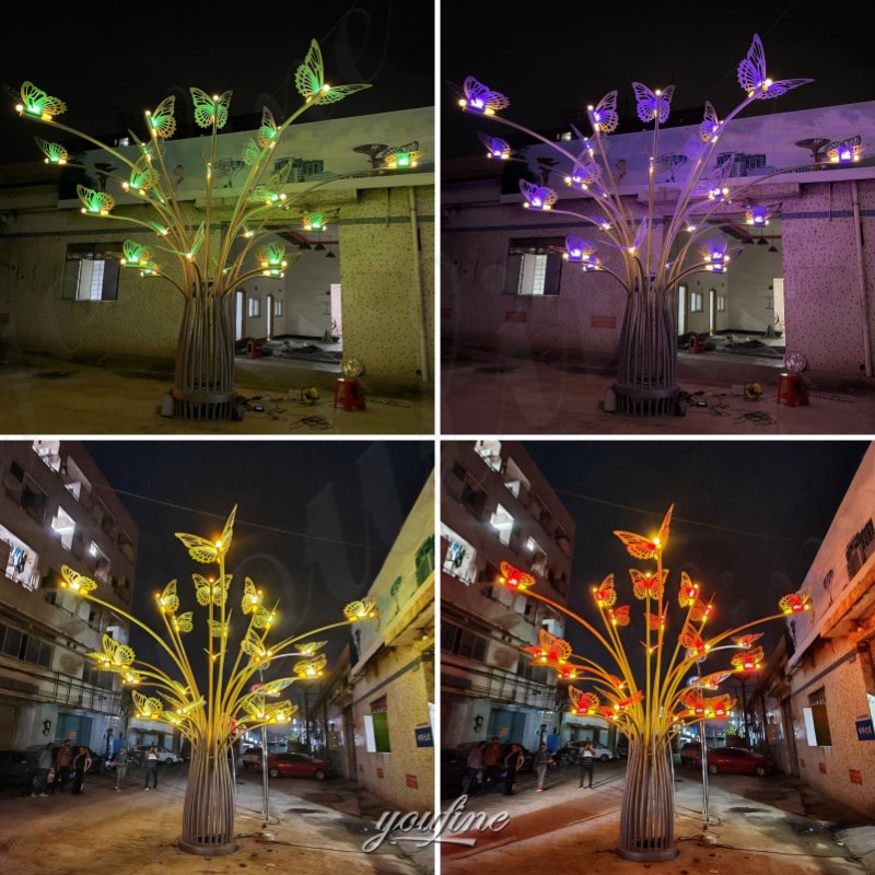 Lighting Butterfly Tree Sculpture in YouFine Factory