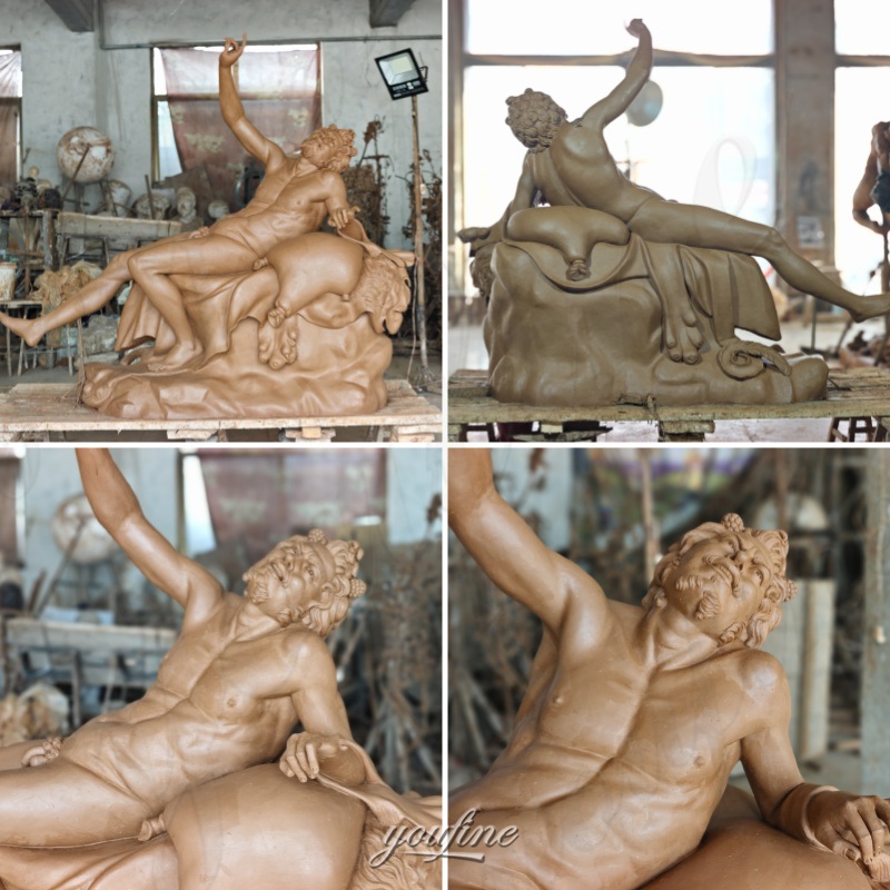 the sleeping Faun clay model