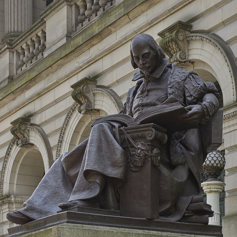 William Shakespeare bronze statue