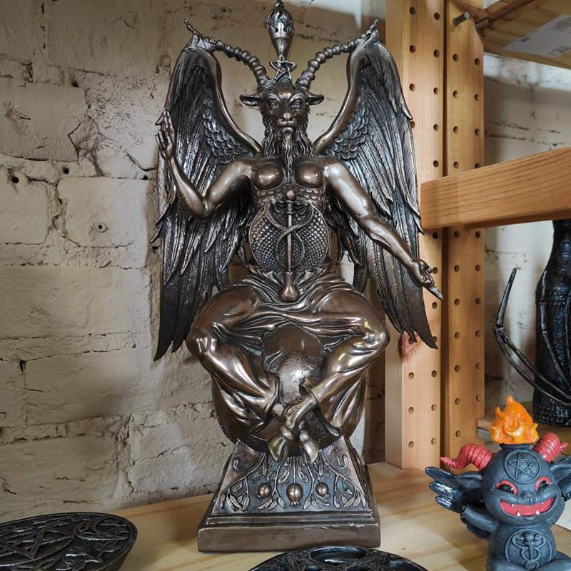 bronze Baphomet sculpture