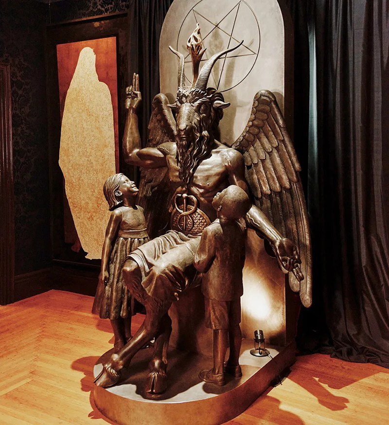 bronze Baphomet statue