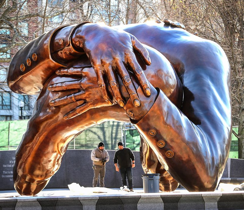 bronze sculpture the embrace