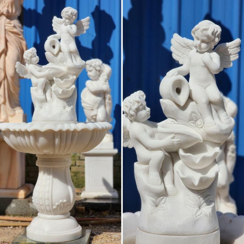 cherub water fountain details