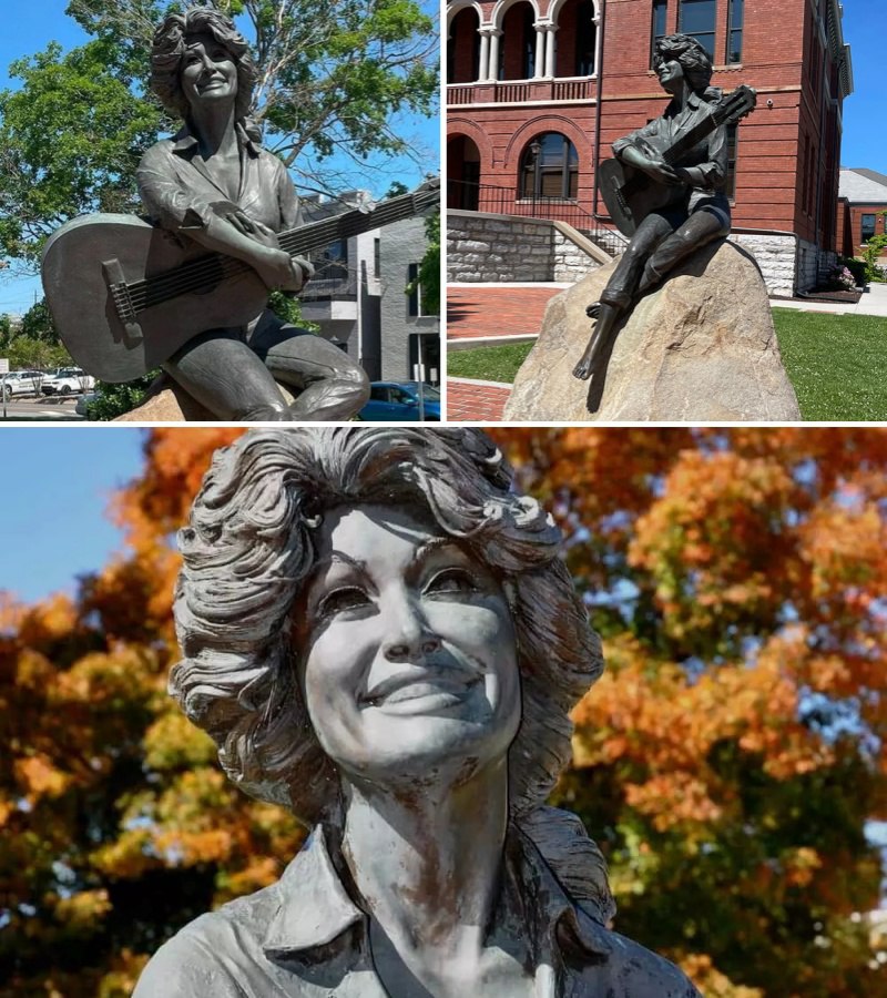 dolly parton statue detail