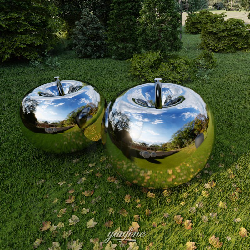 large apple sculpture design