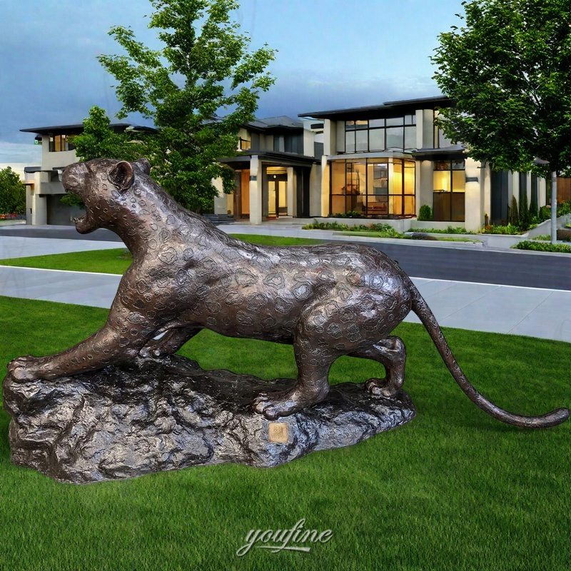 large jaguar statue