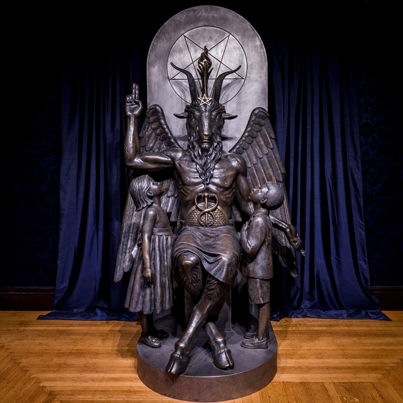 life size Baphomet statue