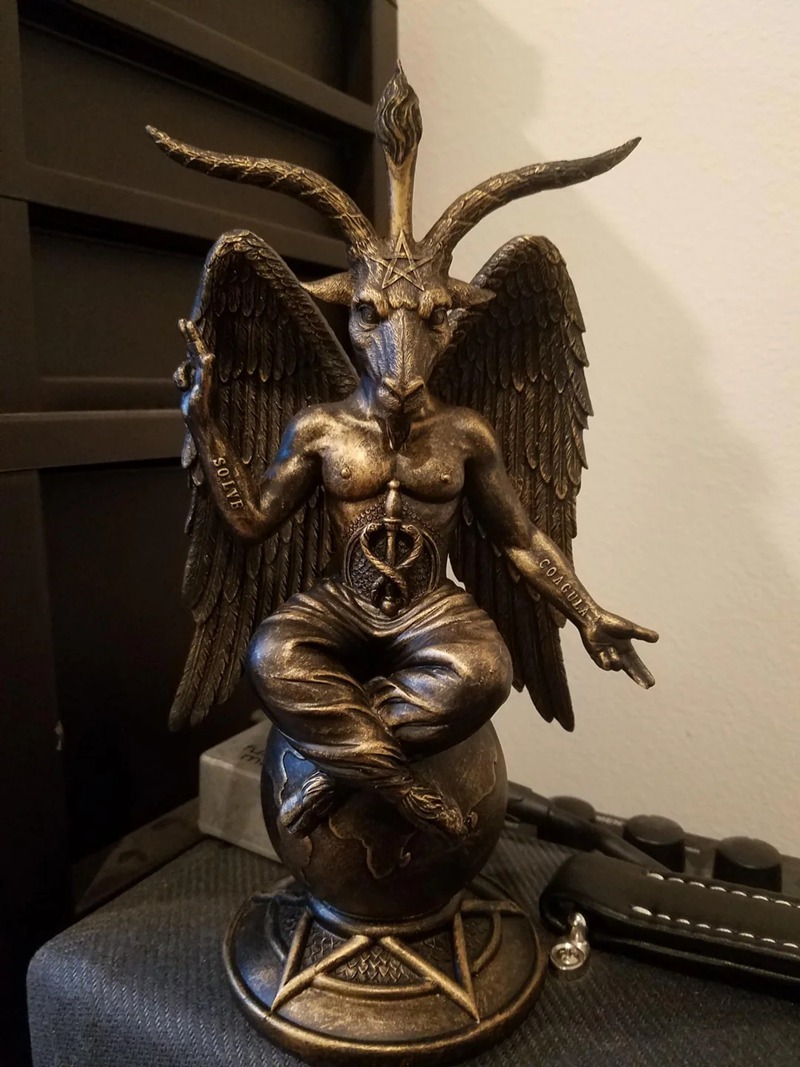 life size Baphomet statue