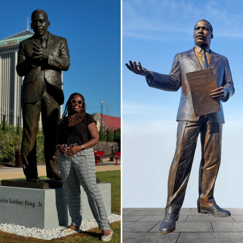 martin luther king sculpture of bronze