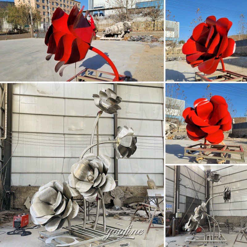 rose sculpture production process