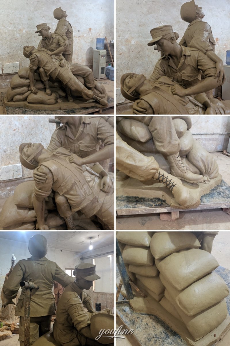 Vietnam Nurses Memorial Sculpture clay model