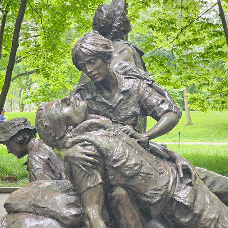 Vietnam Nurses Memorial Sculpture detail